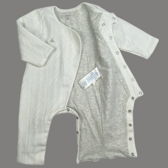 Obaibi Quilted Cable Pattern Lined Jumpsuit size 9 Months - Picture 10 of 13